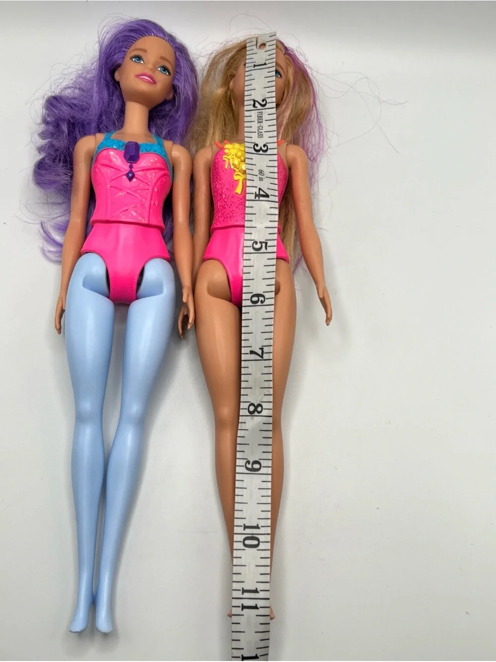 Barbie Dreamtopia Princess Doll Lot Two Dolls Purple Blonde Hair Leotards